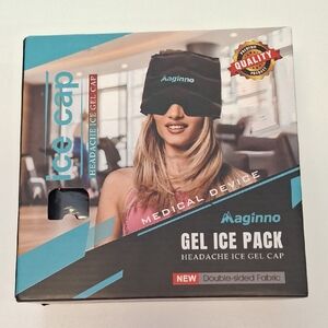 Maginno Gel Ice Pack Headache Ice Gel Cap - Black